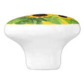 Zonnebloemen - Oekraïne - Vlaggenvrijheid Oekraïne Keramische Knop (Zijkant)