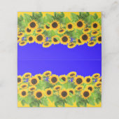 Zonnebloemen - Oekraïne - Vlaggenvrijheid Oekraïne Klantenkaartje (Buitenkant ongevouwen)