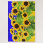 Zonnebloemen - Oekraïne - Vlaggenvrijheid Oekraïne Legpuzzel (Verticaal)