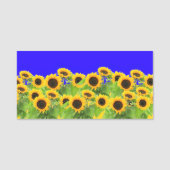Zonnebloemen - Oekraïne - Vlaggenvrijheid Oekraïne Naamplaatje (Voorkant)