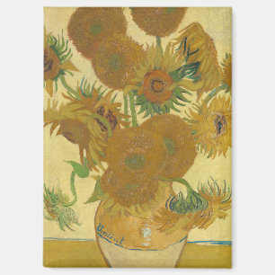 Zonnebloemen, Olie Schilderij Stilleven, Van Gogh Magneet
