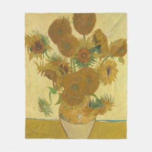 Zonnebloemen, Olieverfschilderij Stilleven, Van Go Fleece Deken