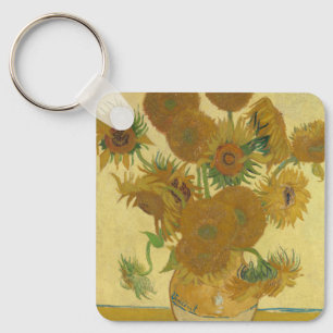 Zonnebloemen, Olieverfschilderij Stilleven, Van Go Sleutelhanger