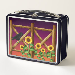 Zonnebloemen Omheining Kroes Ravens Lunch Box