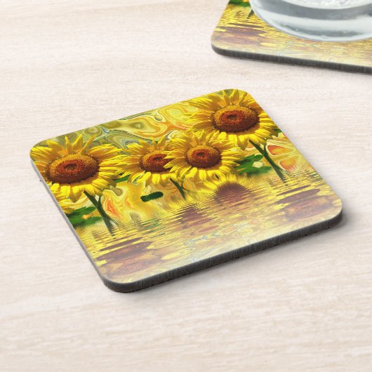 Zonnebloemen Onderzetter (Linkerzijde)