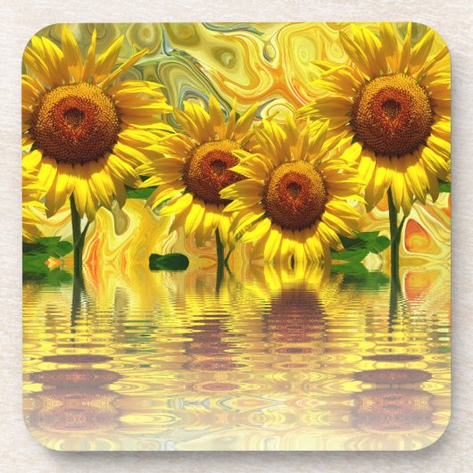 Zonnebloemen Onderzetter (Voorkant)