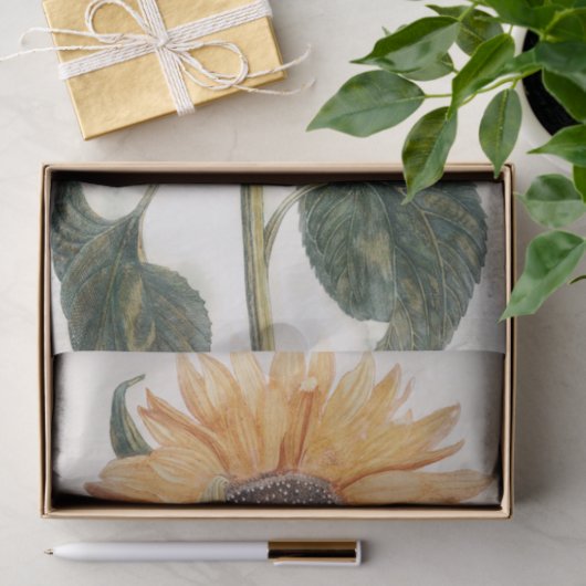  zonnebloemen ontkoppelbloemen tissuepapier (Geschenk)