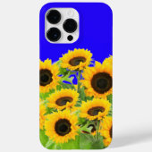 Zonnebloemen op Blue Sky iPhone Case (Achterkant)