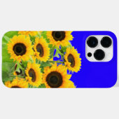 Zonnebloemen op Blue Sky iPhone Case (Achterkant (horizontaal))