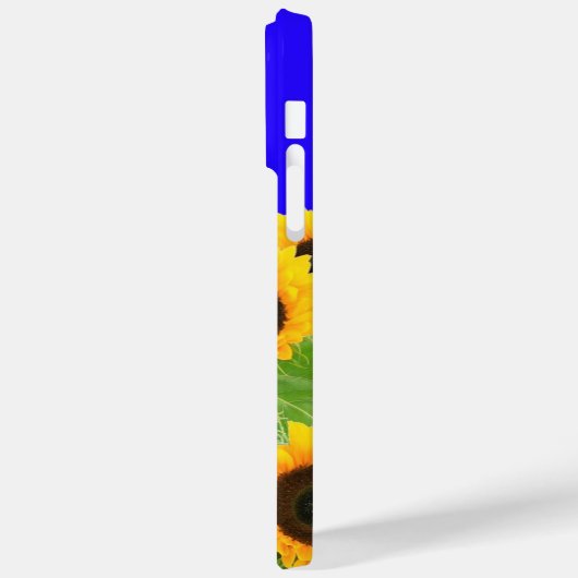 Zonnebloemen op Blue Sky iPhone Case (Achterkant / Links)