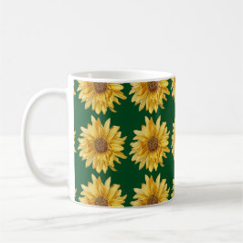 Zonnebloemen op een groen veld - Zomer Koffiemok