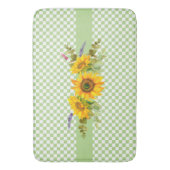 Zonnebloemen op het bord badmat (Voorkant Verticaal)