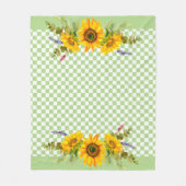 Zonnebloemen op het bord fleece deken (Voorkant)