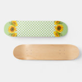 Zonnebloemen op het bord persoonlijk skateboard (Horizontaal)
