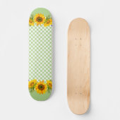Zonnebloemen op het bord persoonlijk skateboard (Voorkant)