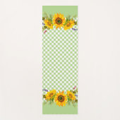 Zonnebloemen op het bord yogamat (Voorkant)
