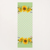 Zonnebloemen op het bord yogamat (Achterkant)