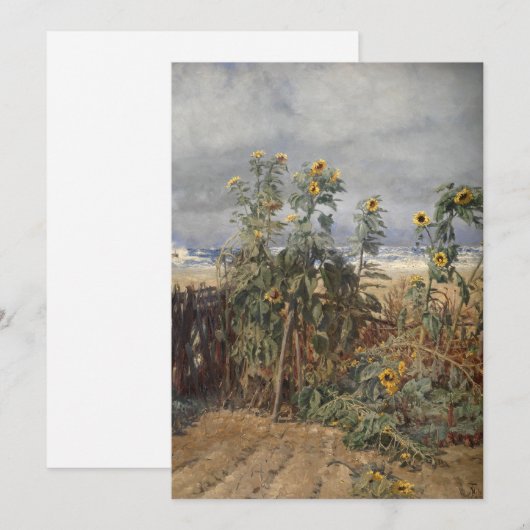 Zonnebloemen op het strand | Thorvald Niss (Voorkant / Achterkant)