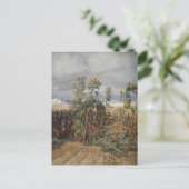 Zonnebloemen op het strand | Thorvald Niss Briefkaart (Staand voorkant)