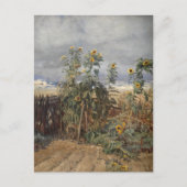Zonnebloemen op het strand | Thorvald Niss Briefkaart (Voorkant)