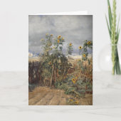 Zonnebloemen op het strand | Thorvald Niss Kaart (Voorkant)