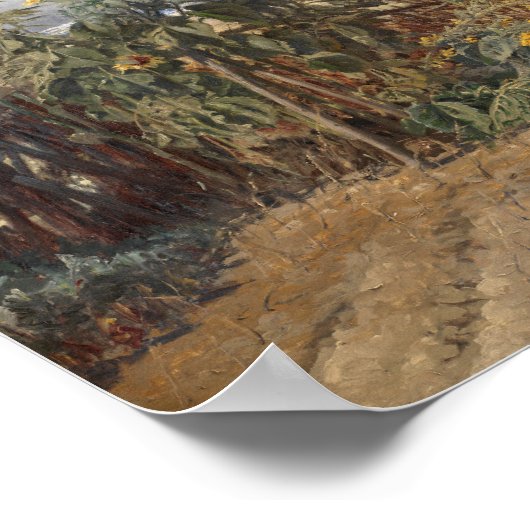 Zonnebloemen op het strand | Thorvald Niss Poster (Hoek)