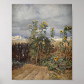 Zonnebloemen op het strand | Thorvald Niss Poster (Voorkant)