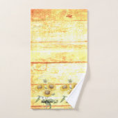Zonnebloemen op houten handdoekjes bad handdoek (Handdoek)