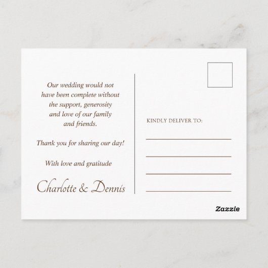 Zonnebloemen op marine bruiloft dank u kaart (Achterkant)