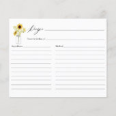 Zonnebloemen op Mason Jar Vrijgezellenfeest Recipe (Voorkant)