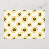 Zonnebloemen op Mason Jar willen dat mama wordt Advieskaart (Achterkant)