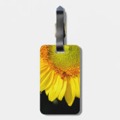 Zonnebloemen op Sunset Bagagelabel (Achterkant verticaal)