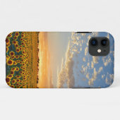 Zonnebloemen op Sunset Case-Mate iPhone Case (Achterkant (horizontaal))