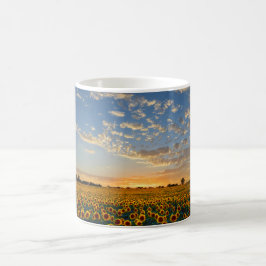 Zonnebloemen op Sunset Koffiemok