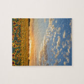 Zonnebloemen op Sunset Legpuzzel (Horizontaal)