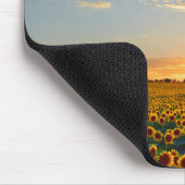 Zonnebloemen op Sunset Muismat (Hoek)