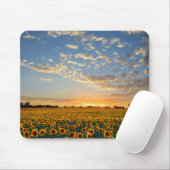 Zonnebloemen op Sunset Muismat (Met muis)