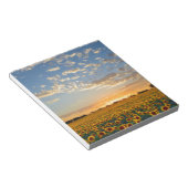 Zonnebloemen op Sunset Notitieblok (Schuin)