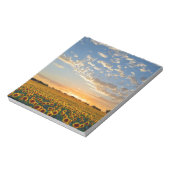 Zonnebloemen op Sunset Notitieblok (Linkerzijde)