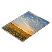 Zonnebloemen op Sunset Notitieboek (Linkerzijde)