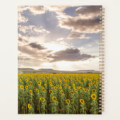 Zonnebloemen op Sunset Planner (Achterkant)