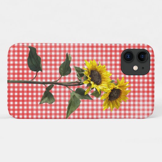 Zonnebloemen op tandham Case-Mate iPhone case (Achterkant (horizontaal))