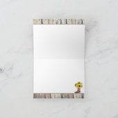 Zonnebloemen op wagenwiel bruidsdouche bedankt (Binnen)