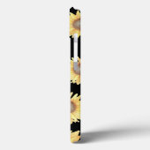 Zonnebloemen op zwart Case-Mate iPhone case (Achterkant / Links)