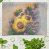 Zonnebloemen Origineel Theedoek (Gevouwen)