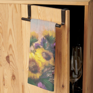 Zonnebloemen Origineel Theedoek