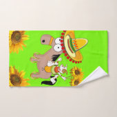 Zonnebloemen, paardendoekjes bad handdoek (Handdoek)