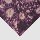 Zonnebloemen Paarse ontkoppeling van Abstracte kun Tissuepapier (Detail)