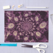 Zonnebloemen Paarse ontkoppeling van Abstracte kun Tissuepapier (Craft)