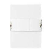 Zonnebloemen Paarse Violette Bloemige Rustieke Tro Uitnodigingen Wikkel (Achterkant Voorbeeld)